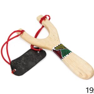 Drvena praćka sa šarenim točkicama