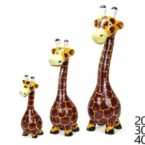 Drvene žuto-smeđe žirafe (SET 3 kom.)