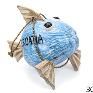 Svijetlo plava riba od kokosovog oraha, Croatia