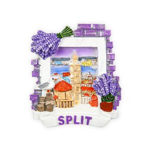 Ljubičasti reljefni prozori s lavandom, Split (SET 12 kom.)