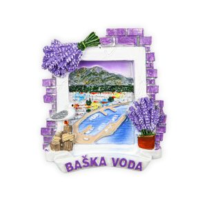 Ljubičasti reljefni prozori s lavandom, Baška Voda (SET 12 kom.)