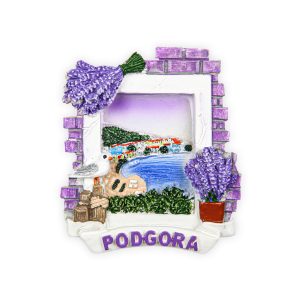 Ljubičasti reljefni prozori s lavandom, Podgora (SET 12 kom.)