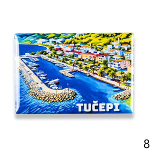 Pravokutni magneti sa crtanim motivom, Tučepi 1 (SET 10 kom.)