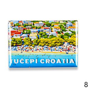 Pravokutni magneti sa crtanim motivom, Tučepi 3 (SET 10 kom.)
