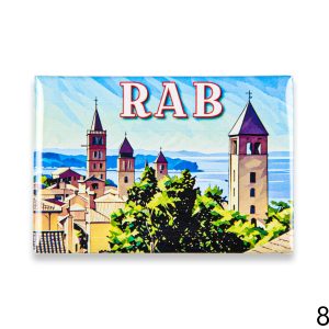 Pravokutni magneti sa crtanim motivom, Rab 1 (SET 10 kom.)