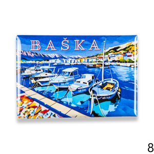 Pravokutni magneti sa crtanim motivom, Baška 2 (SET 10 kom.)