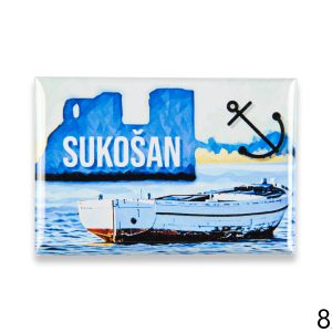 Pravokutni magneti sa crtanim motivom, Sukošan 2 (SET 10 kom.)