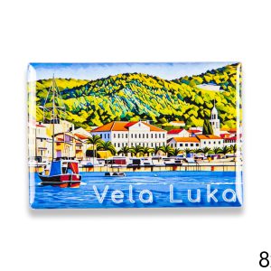 Pravokutni magneti sa crtanim motivom, Vela Luka 4 (SET 10 kom.)