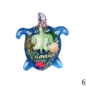 Magnet kornjača sa školjkicama i morskim motivima, Slovenia