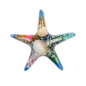 Magnet zvijezda sa školjkicama i morskim motivima, Slovenia