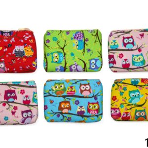 Platneni novčanici sa sovama, razne boje (SET 10 kom.)