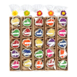 Mirisne srce keramičke svijeće u drvenom kajaku (SET 5 pak.)