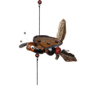 Jednostruka drvena visilica vrtirepka, leptir