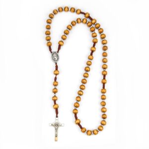 Krunica konop, drvene i srebrne kuglice