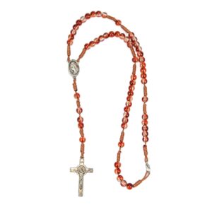 Krunica konop, staklene kuglice i kopča