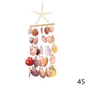 Visilica s bijelom morskom zvijezdom i šarenim lepezama