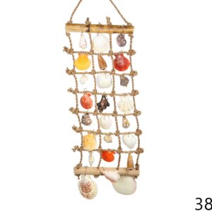 Visilica sa školjkama na mreži u tri reda 6