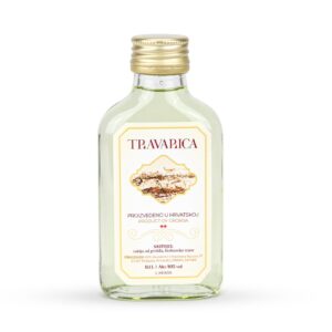 Rakija od travarice u staklenoj pljoska boci - 0,1L