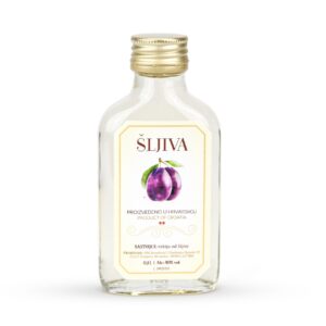 Rakija od šljive u staklenoj pljoska boci - 0,1L