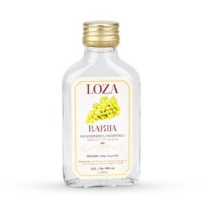 Rakija od loze u staklenoj pljoska boci - 0,1L