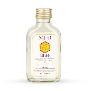 Liker od meda u staklenoj pljoska boci - 0,1L