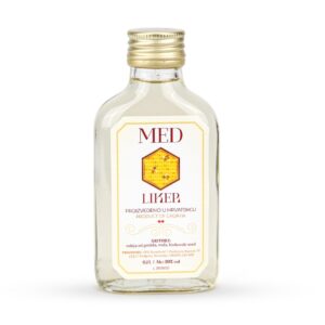 Liker od meda u staklenoj pljoska boci - 0,1L