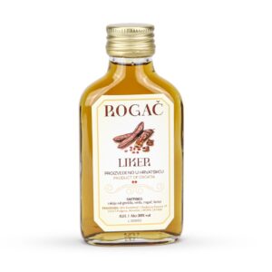 Liker od rogača u staklenoj pljoska boci - 0,1L