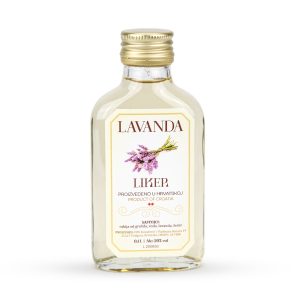 Liker od lavande u staklenoj pljoska boci - 0,1L