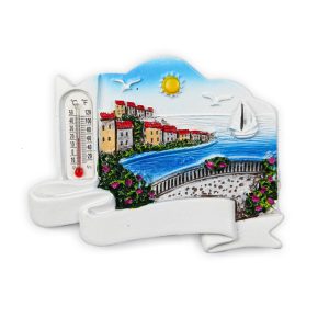Reljefni magneti s termometrom, lentom i slikom mjesta (SET 12 kom.)