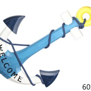 Bijelo-plavo-žuto sidro s konopom, Welcome