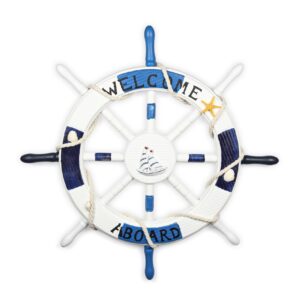 Bijelo-plavo kormilo s konopom