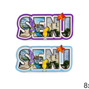 Drveni magneti slova sa slikama, Senj (SET 24 kom.)