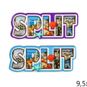 Drveni magneti slova sa slikama, Split (SET 24 kom.)