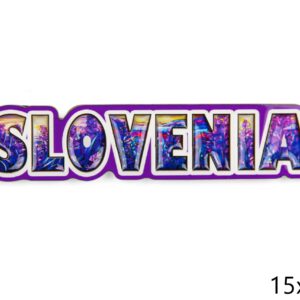 Drveni magneti slova sa slikama, Slovenia lavanda (SET 24 kom.)