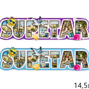 Drveni magneti slova sa slikama, Supetar (SET 24 kom.)