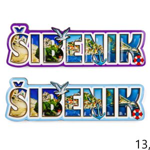 Drveni magneti slova sa slikama, Šibenik (SET 24 kom.)