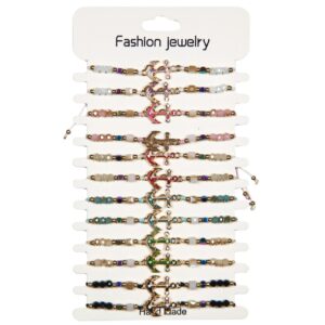 Narukvice s perlicama i sidrom sa cirkonima (SET 12 kom.)