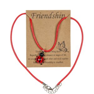 Ogrlice bubamara na crvenom konopu (SET 12 kom.)