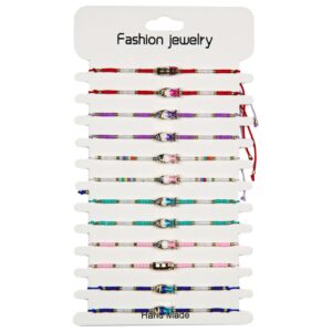 Narukvice s raznobojnim perlicama i ribom (SET 12 kom.)