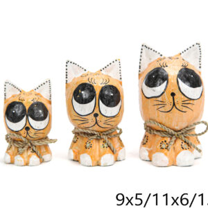 Drvene mace s mašnom (SET 3 kom.)