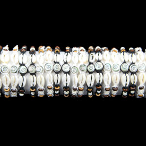 Narukvice s drvenim perlicama i školjkom (SET 45 kom.)