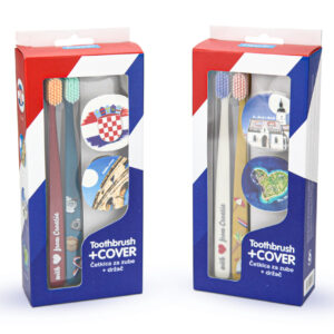 Set dvije četkice za zube s držačem