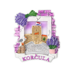 Ljubičasti reljefni prozori s lavandom, Korčula (SET 12 kom.)