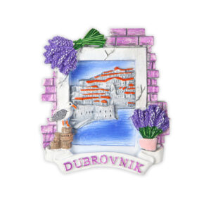 Ljubičasti reljefni prozori s lavandom, Dubrovnik (SET 12 kom.)