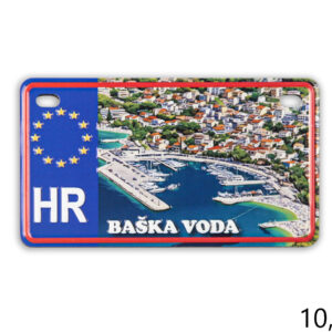 Magnet reljefna registarska pločica, Baška Voda