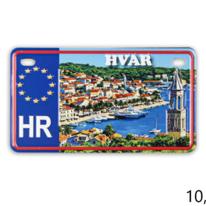 Magnet reljefna registarska pločica, Hvar