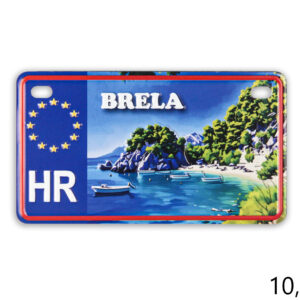 Magnet reljefna registarska pločica, Brela