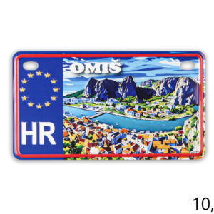 Magnet reljefna registarska pločica, Omiš