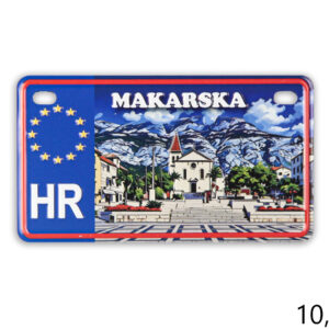 Magnet reljefna registarska pločica, Makarska