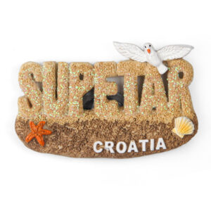 Pješčani magneti plaža i galeb, Supetar Croatia (SET 12 kom.)